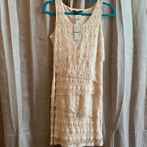 Lace Natural Stretchy Dress NWT